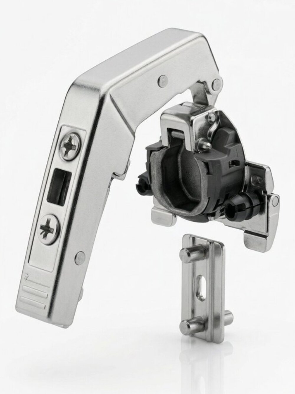 Blum 79B3493 Nickel Clip Top 15-Degree  Angle Inserta Cabinet Door Hinge